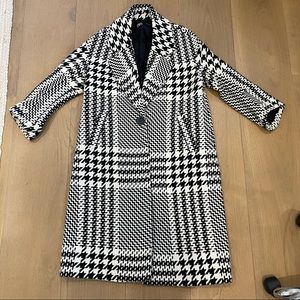 Houndstooth Long Coat